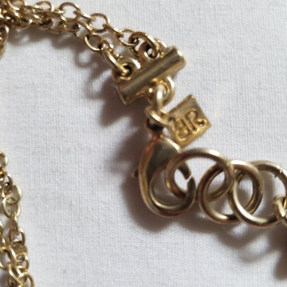 Smoky Quartz Amber Statement Collar Bib Necklace Banana Republic - Picture 3 of 4